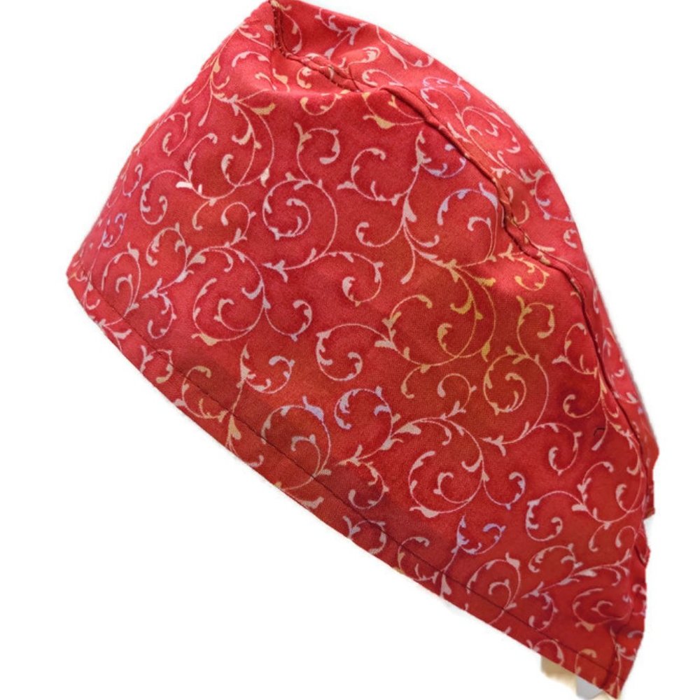 Red Vines Surgical Scrub Cap